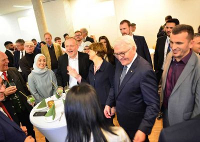 Empfang zu Ehren des Bundespräsidenten mit Alt-Bürgermeister Hans Mummert und Ehrengästen aus München